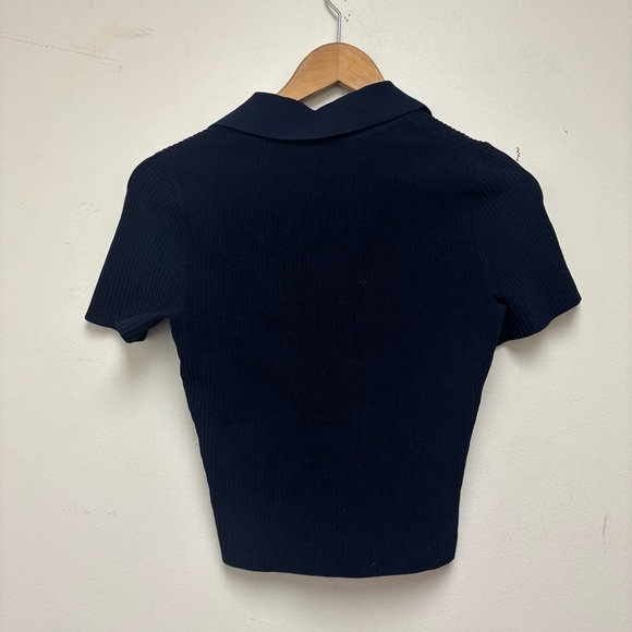 & Other Stories Cropped Open Collar Knit Top - Picture 10 of 10